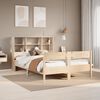 vidaXL Cama con estanter&iacute;a sin colch&oacute;n madera maciza de pino 160x200cm