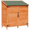 vidaXL Cobertizo de Jard&iacute;n con techo Marr&oacute;n 106,5 x 56 x 113,5 cm