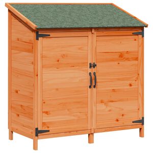 vidaXL Cobertizo de Jard&iacute;n con techo Marr&oacute;n 106,5 x 56 x 113,5 cm
