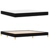 vidaXL Cama tipo Box Spring con colch&oacute;n Negro 200 x 200 cm tela