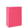 vidaXL Bolsas de papel con asas 250 uds rosa 26x12x35 cm
