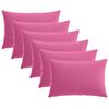 vidaXL Funda de almohada 6 pcs HEERLEN Rosa 50 x 70 cm Poli&eacute;ster