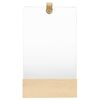 322802 vidaXL Wall Mirror Solid Pinewood 23x39,5 cm