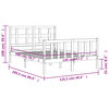 vidaXL Estructura de cama sin colch&oacute;n madera de pino blanca 120x200 cm