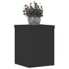 vidaXL Soportes de plantas 2 uds madera ingenier&iacute;a negro 15x15x20 cm