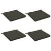 vidaXL Cojines para asiento SOEST 4 uds. 100% Poli&eacute;ster Gris antracita