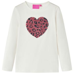 Camiseta infantil de manga larga crudo 104