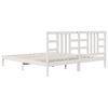 vidaXL Estructura de cama madera maciza blanca 200x200 cm