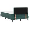 vidaXL Cama Box Spring LED Verde oscuro 120 x 190 cm Terciopelo