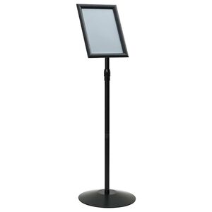 vidaXL Soporte de cartel pedestal Plateado a3 PVC y Acero