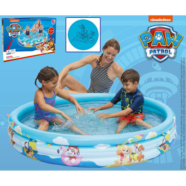 Paw Patrol Piscina de 3 anillos Patrulla Canina Mighty Pups 150x25 cm