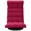 vidaXL Silla de suelo giratoria de terciopelo rojo tinto
