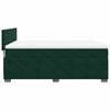 vidaXL Cama box spring con colch&oacute;n terciopelo verde oscuro 140x200 cm