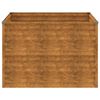 vidaXL Jardinera de acero corten 100x100x69 cm