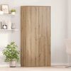 vidaXL Highboard Roble artisan 80 x 39 x 178 cm Madera contrachapada
