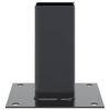 vidaXL Bases para postes cuadradas 4 uds. Antracita 61x61 mm