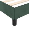vidaXL Estructura cama sin colch&oacute;n terciopelo verde oscuro 140x200 cm