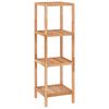 vidaXL Estanter&iacute;a de ba&ntilde;o madera maciza nogal 36x36x112 cm