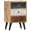 vidaXL Mesita de noche de madera maciza de mango 40x30x60 cm