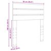 vidaXL Cabecero Gris Concreto 90 cm Madera contrachapada