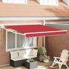 vidaXL Toldo Rojo 3 x 2,5 m Poliester y metal