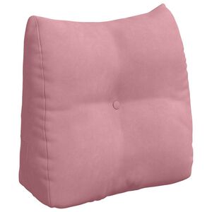 vidaXL Coj&iacute;n de Espalda Rosa 45 x 24 x 50 cm Terciopelo