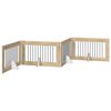 vidaXL Puerta para perros plegable con soportes 4 pcs Roble Sonoma