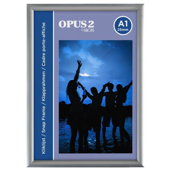 Europel Marco de cartel A2 25 mm aluminio