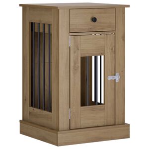 vidaXL Mueble para jaula de perro Roble artisan 50 x 47,5 x 80 cm