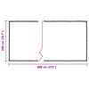 vidaXL Funda para plantas con ojales 2x8 m Polietileno