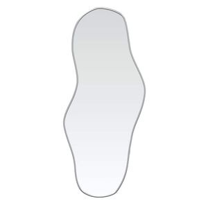 vidaXL Espejo de pared plateado 60x25 cm