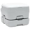 vidaXL Inodoro de Camping Gris y 41,5 x 36,5 x 30 cm Polietileno