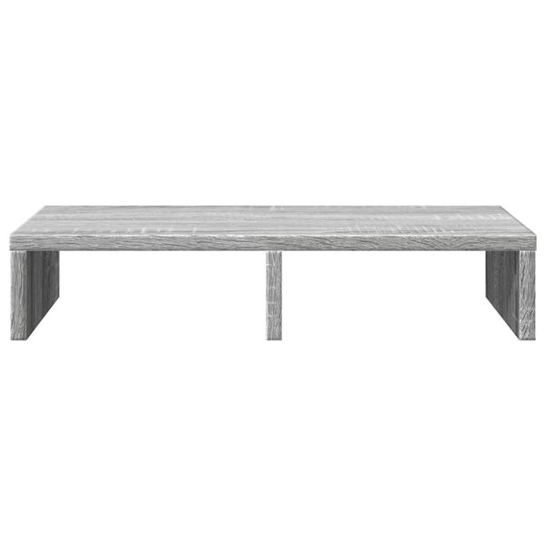 vidaXL Soporte de pantalla madera ingenier&iacute;a gris Sonoma 50x27x10 cm