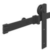 vidaXL Kit de herrajes para puertas correderas acero negro 200 cm