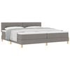 vidaXL Cama tipo Box Spring con coj&iacute;n Manual Taup&eacute; 200 x 200 cm tela