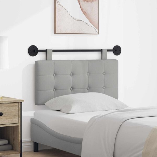 vidaXL Cabecera Colgante Gris Nube 100 x 55 x 5 cm tela