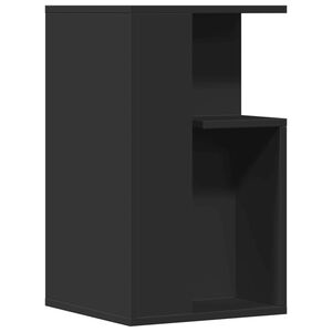 vidaXL Mesa auxiliar madera de ingenier&iacute;a negro 35x35x60 cm