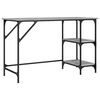vidaXL Escritorio metal y madera ingenier&iacute;a gris Sonoma 120x50x75 cm