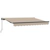 vidaXL Toldo Retr&aacute;ctil Manual Beige 250 x 200 cm tela