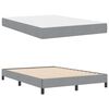 vidaXL Cama tipo Box Spring con colch&oacute;n Gris Claro 140 x 190 cm tela