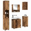 vidaXL Juego de muebles de ba&ntilde;o con caj&oacute;n 5 pcs Madera Vieja
