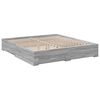 vidaXL Cama con cajones madera ingenier&iacute;a gris Sonoma 180x200 cm