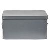 LABEL51 Caja de almacenaje Media gris envejecido XL 35x27x18 cm