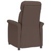 vidaXL Sillón Reclinable Marrón Marrón oscuro 70.5 x 96.5 x 95 cm tela