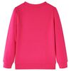 Sudadera infantil rosa chillón 92