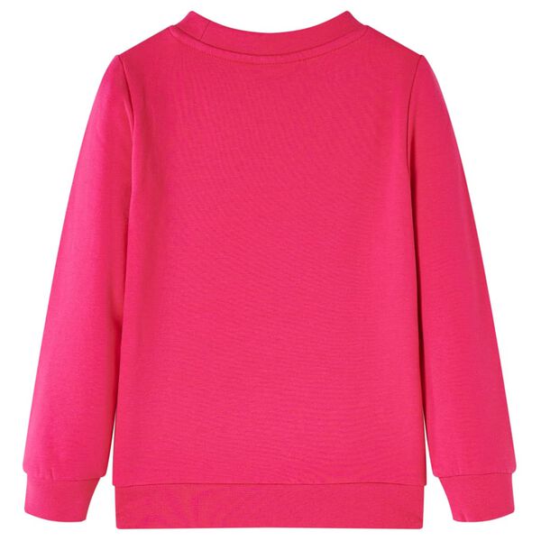 Sudadera infantil rosa chillón 92