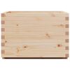 vidaXL Jardinera de madera maciza de pino 70x70x49,5 cm