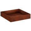 vidaXL Macetero de Jard&iacute;n Oxidado 80 x 80 x 20 cm Acero oxidado