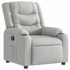 vidaXL Sill&oacute;n reclinable de tela gris nube