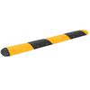 vidaXL Bad&eacute;n de velocidad goma amarillo y negro 226x32,5x4 cm